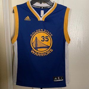 Adidas Golden State Warriors Kevin Durant #35 Kids Jersey Size M